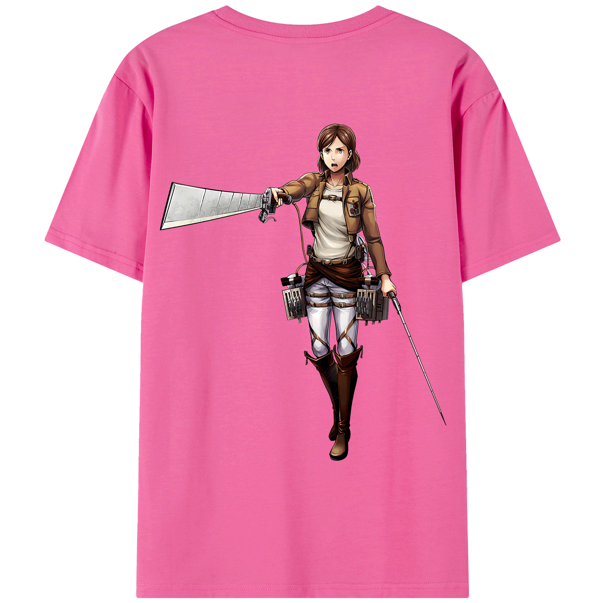 （画像用） 進撃の巨人 Attack on Titan レディース半袖Tシャツ(バックプリント)